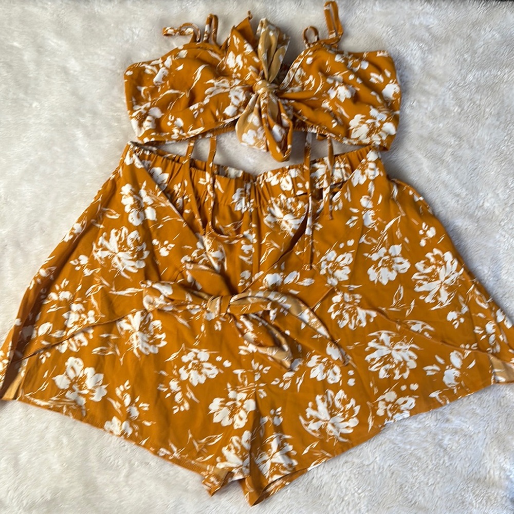 SHEIN - Two Piece Floral Set - Size 12